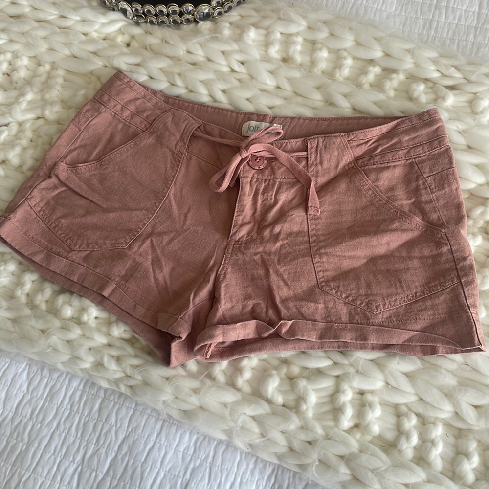 Jolt light pink linen shorts size 7